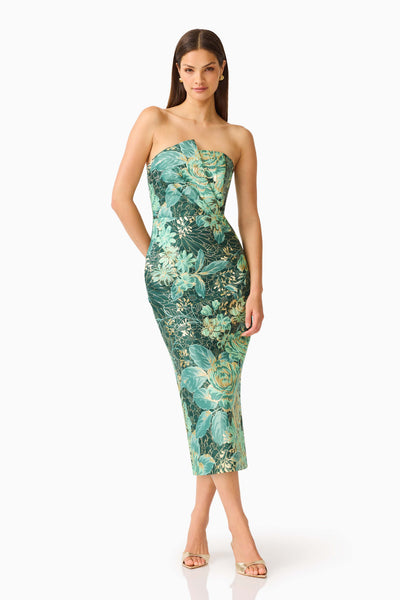 Elliatt - Meliora Midi Dress - Green Multi
