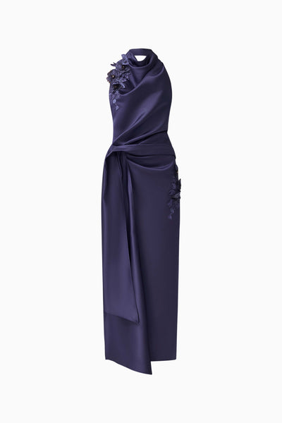 Elliatt - Florea Halter Gown - Navy