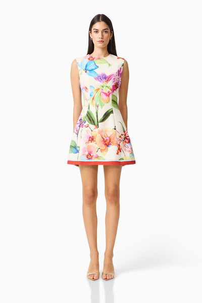 Elliatt - Glinda A-Line Mini Dress - Floral Multi