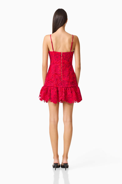 Elliatt - Petaluxe A Line Mini Dress - Red