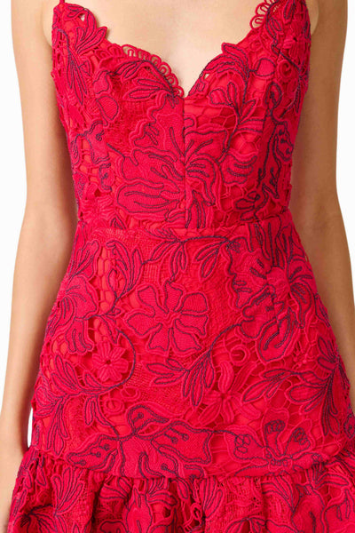 Elliatt - Petaluxe A Line Mini Dress - Red
