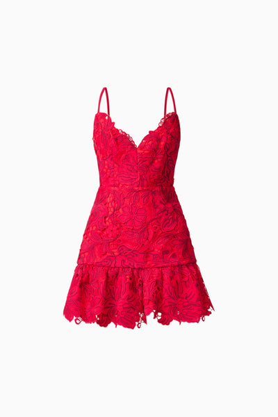 Elliatt - Petaluxe A Line Mini Dress - Red