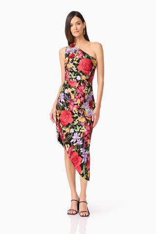 Elliatt - Talia Asymetrical Midi Dress - Multi