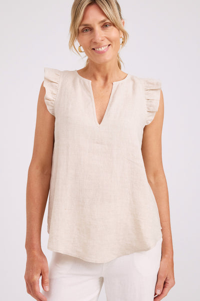 Eb & Ive - Studio Frill Tank - Tusk