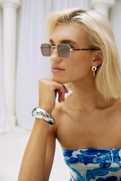 Eb &amp; Ive - Grove Bangle - Silver or Gold