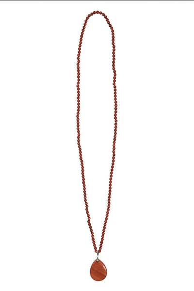 Eb & Ive - Mwana Stone Necklace - Clay