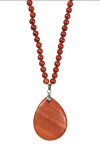 Eb & Ive - Mwana Stone Necklace - Clay