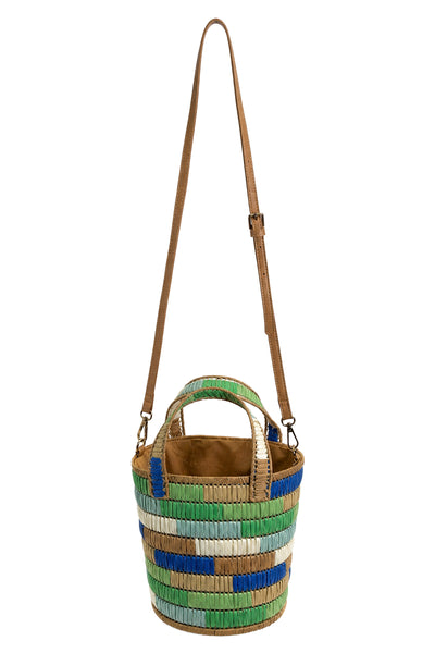 Eb & Ive - Palmera Bucket Bag Seafoam, Sunset or Dusk