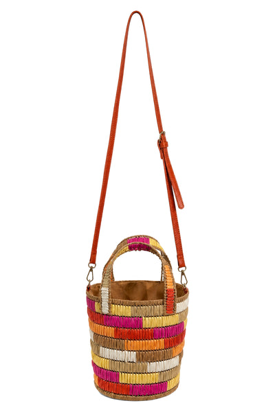 Eb & Ive - Palmera Bucket Bag Seafoam, Sunset or Dusk