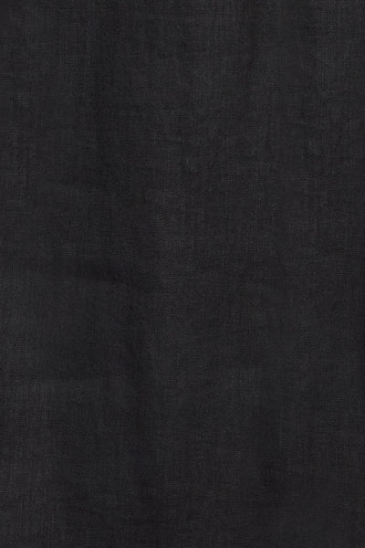 Eb & Ive - Studio Tie Shirt Linen - Ebony Black