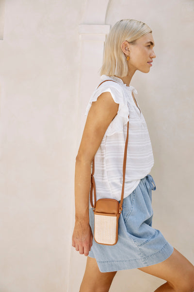 Eb & Ive - Maris Phone Bag Tan or Black