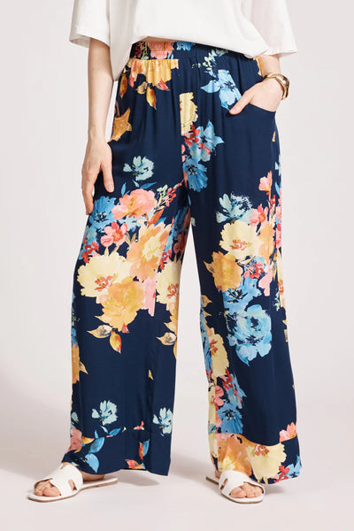 Eb & Ive - Parisio Pant - Indigo Bloom FINAL SALE