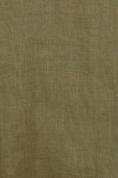 Eb & Ive - Studio Tie Shirt Linen - Khaki