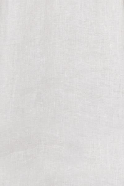 Eb & Ive - Studio Tie Shirt Linen - White Salt