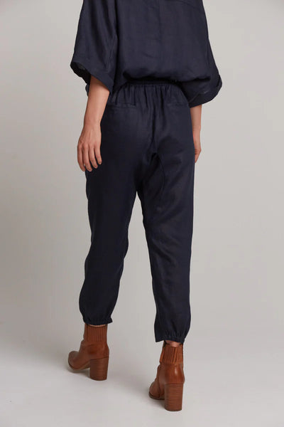 Eb & Ive - Studio Relaxed Pant Linen - Navy