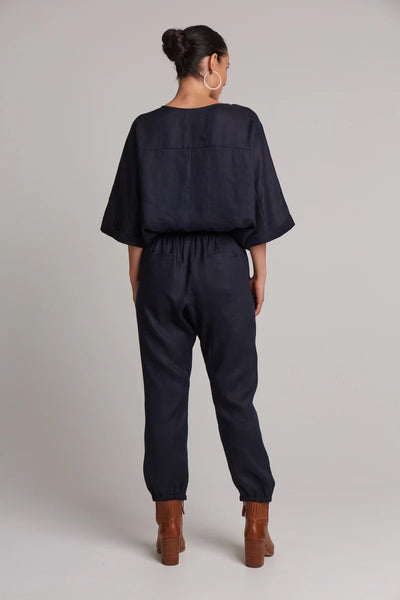 Eb & Ive - Studio Relaxed Pant Linen - Navy