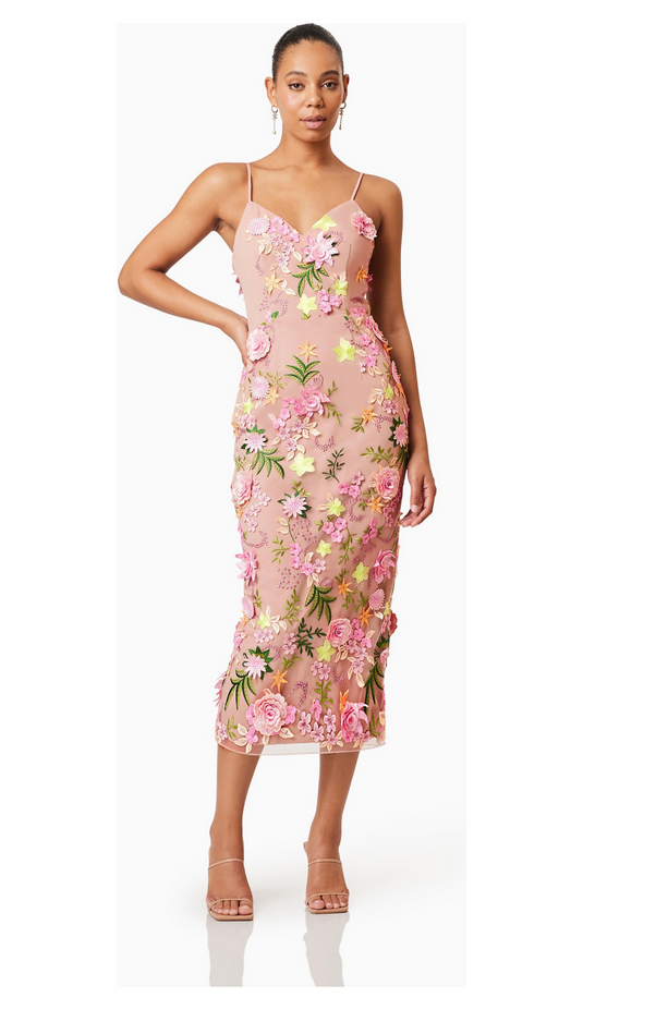 Elliatt - Aella Midi Dress - Pink Multi