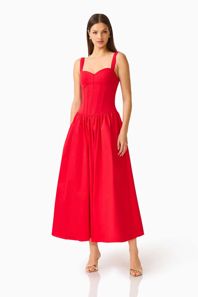 Elliatt Curaae - Aris Midi Dress - Red