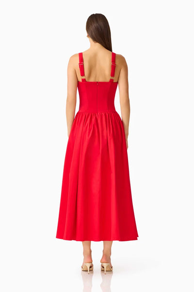 Elliatt Curaae - Aris Midi Dress - Red