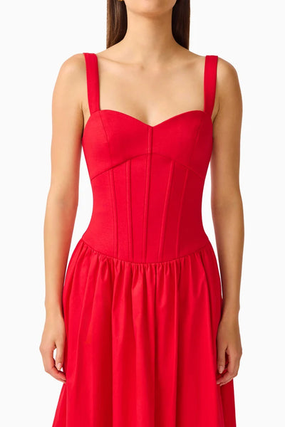Elliatt Curaae - Aris Midi Dress - Red