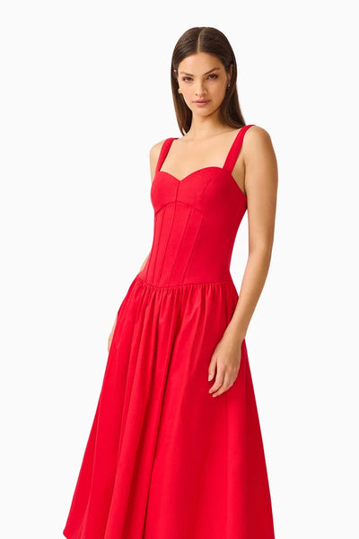 Elliatt Curaae - Aris Midi Dress - Red