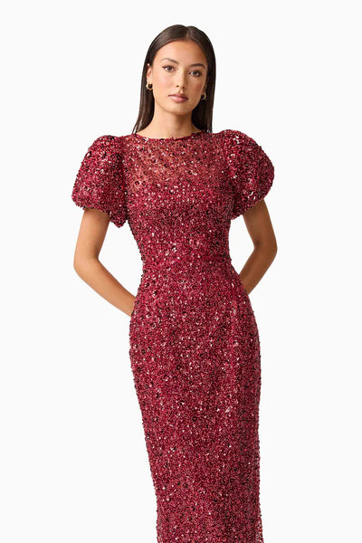 Elliatt - Carmen Midi Dress - Berry