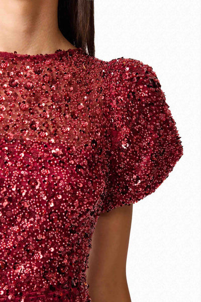 Elliatt - Carmen Midi Dress - Berry