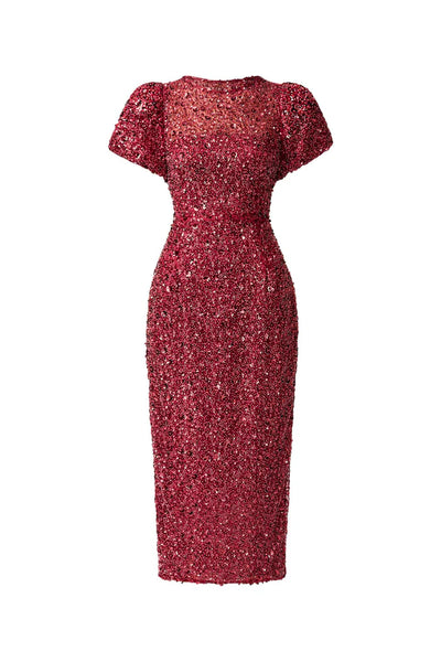 Elliatt - Carmen Midi Dress - Berry