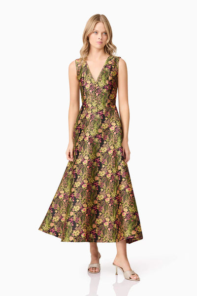 Elliatt - Cindy Gown Dress - Black Floral Multi