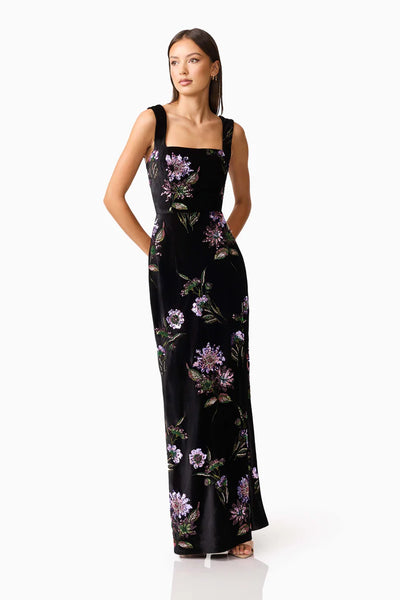 Elliatt - Clio Gown - Black Multi