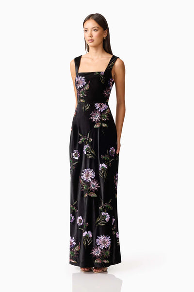 Elliatt - Clio Gown - Black Multi