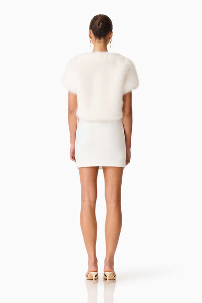 Elliatt - Lucyna Short Sleeve Bolero Jacket - White