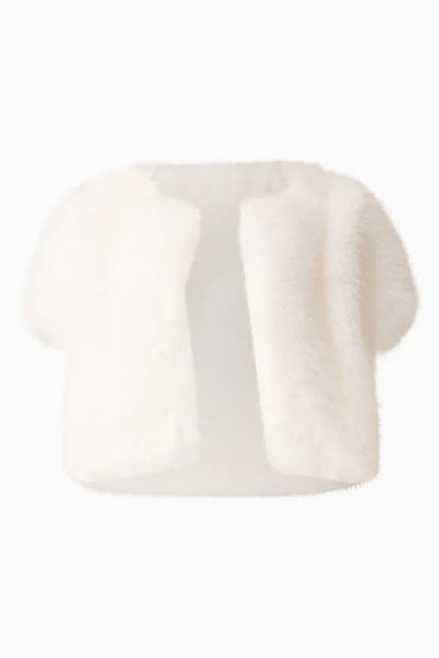 Elliatt - Lucyna Short Sleeve Bolero Jacket - White