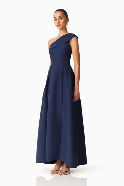 Elliatt - Saphine One Shoulder Gown - Navy