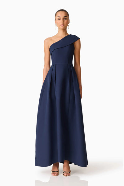 Elliatt - Saphine One Shoulder Gown - Navy