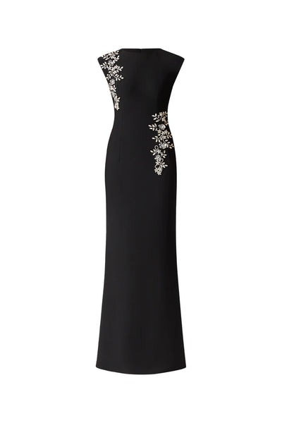Elliatt - Veda Boatneck Sequin Gown - Black
