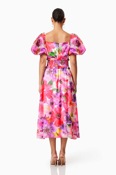 Elliatt - Darra Puff Sleeve Dress - Floral Multi