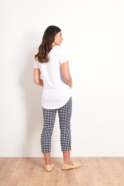 Foil - Fuss Free Trapeze Taper Capri Pant - Chubby Checker CFO4901P