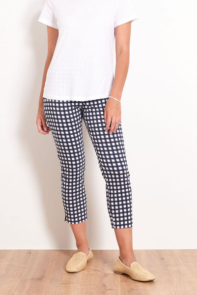 Foil - Fuss Free Trapeze Taper Capri Pant - Chubby Checker CFO4901P