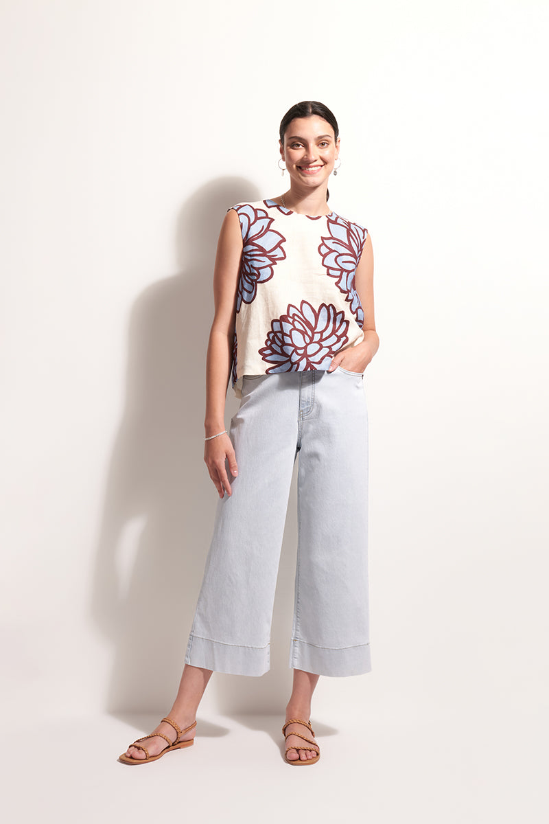 Foil - Its Only Natural Top - Bloom CFO6917