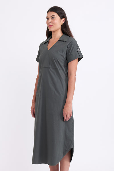 Foil - Easy Going Dress - Viridian CFO7814