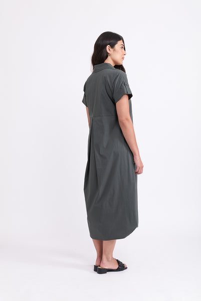 Foil - Easy Going Dress - Viridian CFO7814