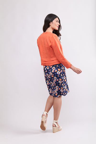 Foil - Pleat Dreams Jacket - Nectarine CFO7896