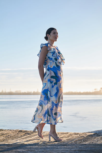 Foil - Paradise Dress - Marbles CFO7936P
