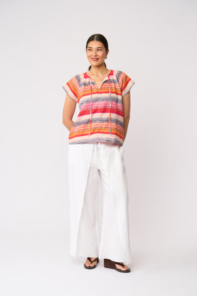 Foil - Still Got It Top - Sunset Stripe CFO8607