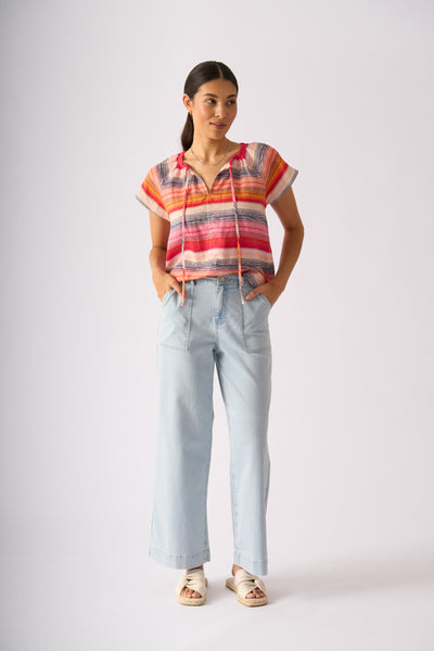 Foil - Still Got It Top - Sunset Stripe CFO8607