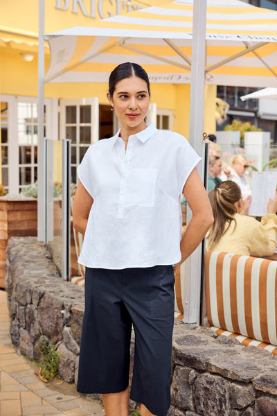 Foil - Pocket Rocket Top - White CFO8635