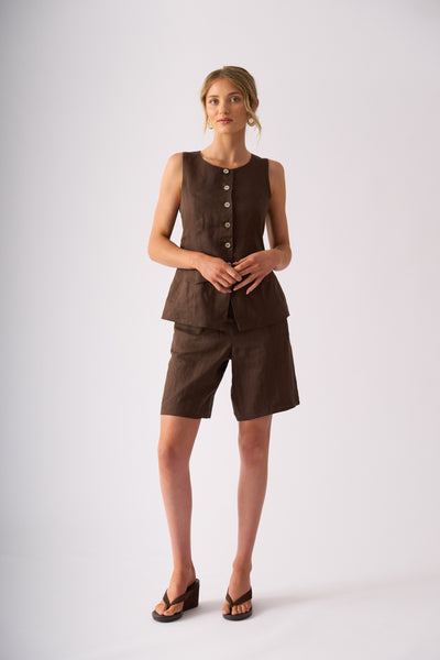Foil - Perfect Pair Waistcoat - Cocoa CFO8688