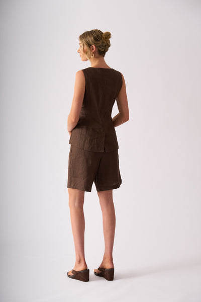 Foil - Perfect Pair Waistcoat - Cocoa CFO8688