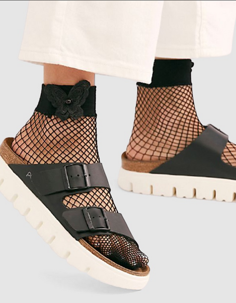 High Heel Jungle - Butterfly Net Socks